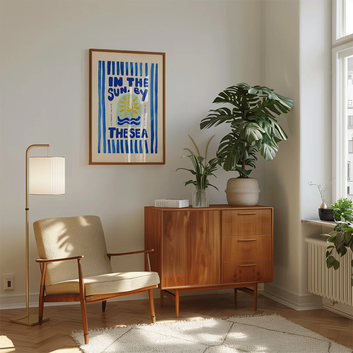 Affiche A3 In the Sun By the Sea Stripes - Image 2