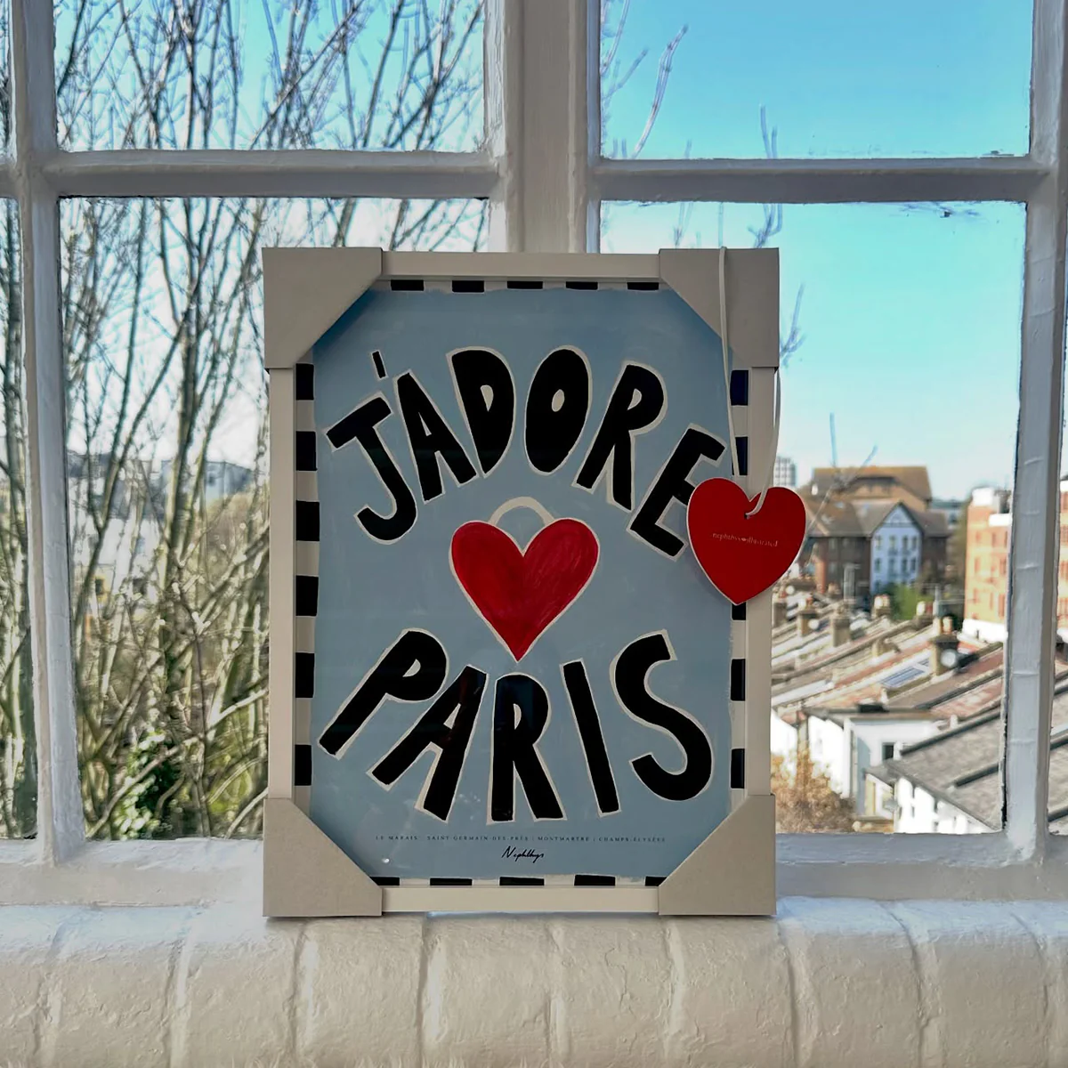 Affiche A3 J'adore Paris - Image 2