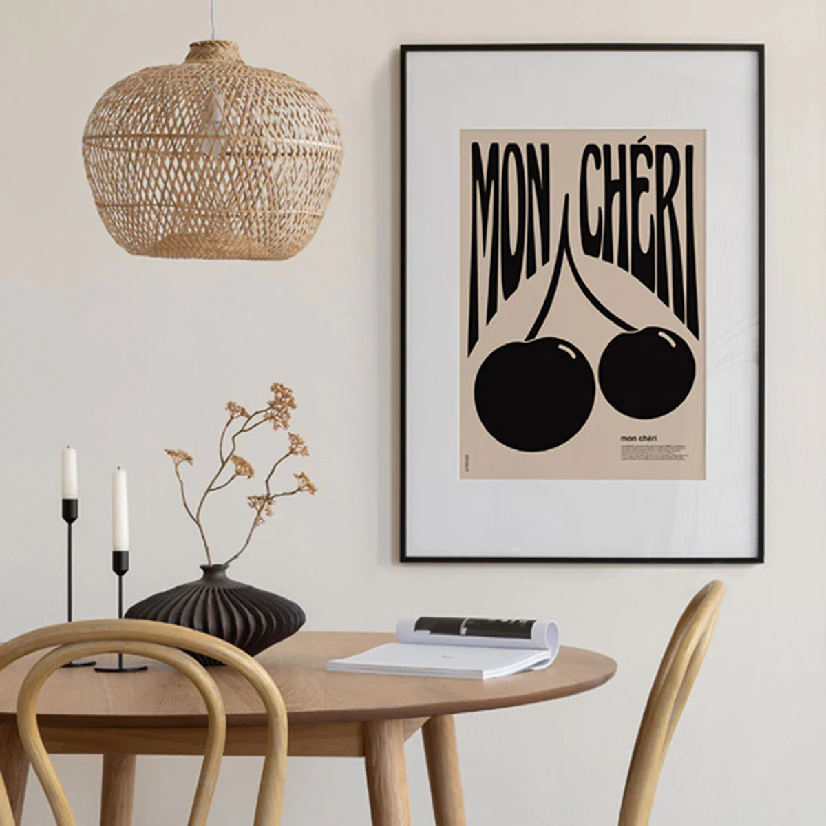Affiche A3 Mon Cheri Black - Image 2