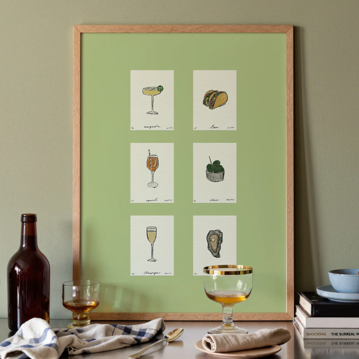 Affiche A3 Sips & Snacks - Green - Image 3