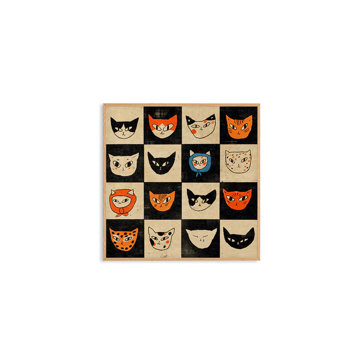 Affiche Eniko Eged - Cat Bingo - 50 x 50 cm