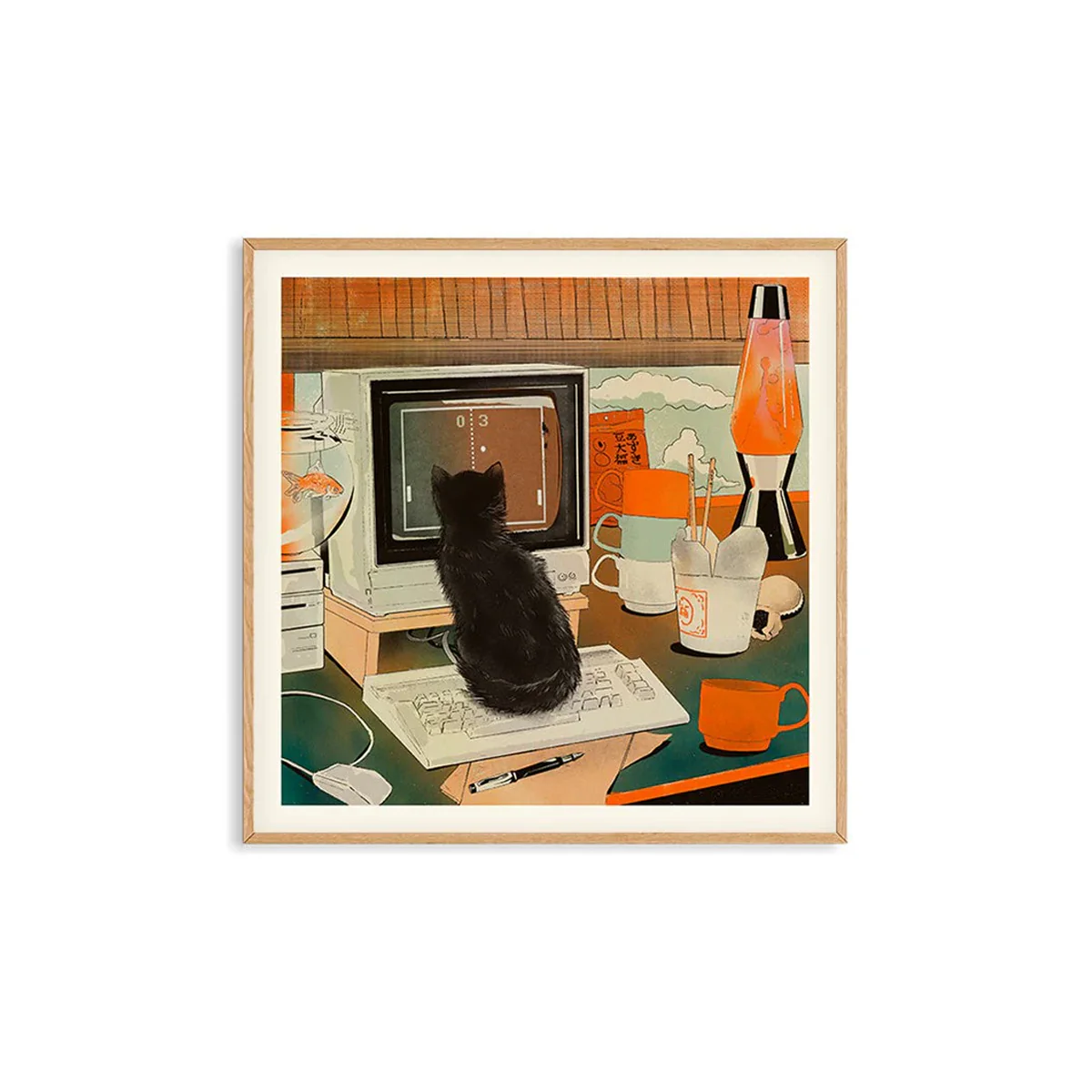 Affiche Eniko Eged - Bodega Cat Pong
