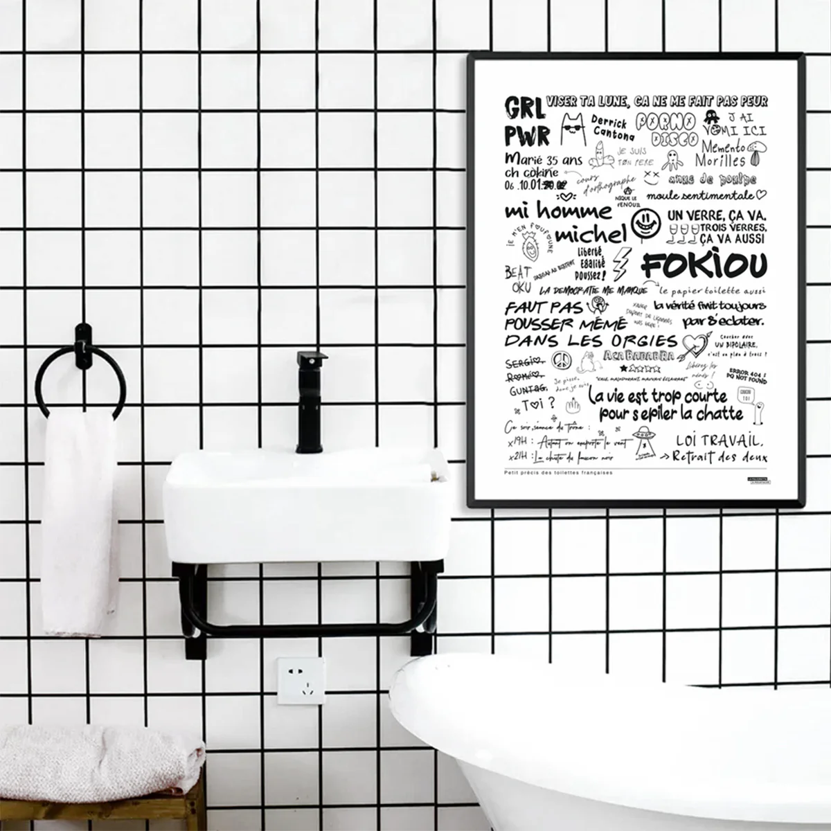 Affiche Graffitis de Toilettes - Image 2