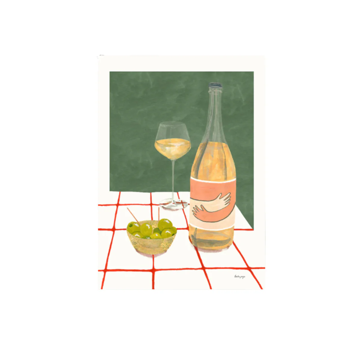 Affiche Laura Page - Wine hug - Image 3