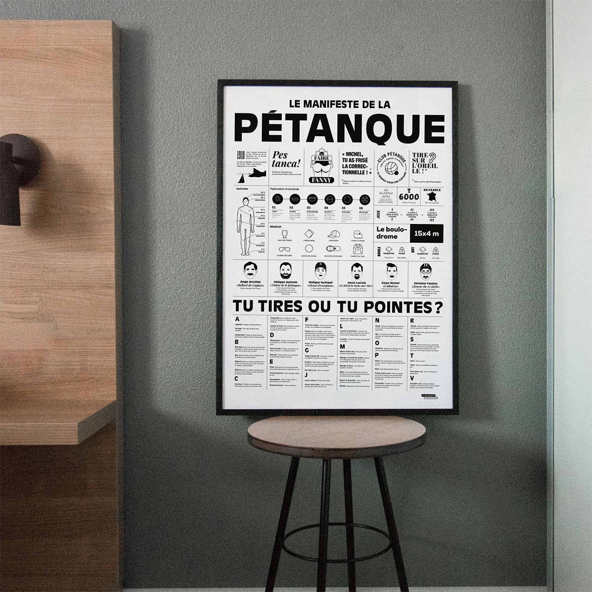 Affiche Le manifeste de la pétanque - 50 x 70 cm - Image 3