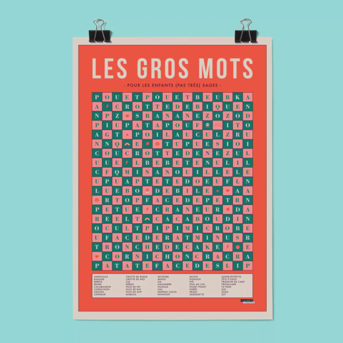 Affiche Les gros mots 50x70cm - Image 2