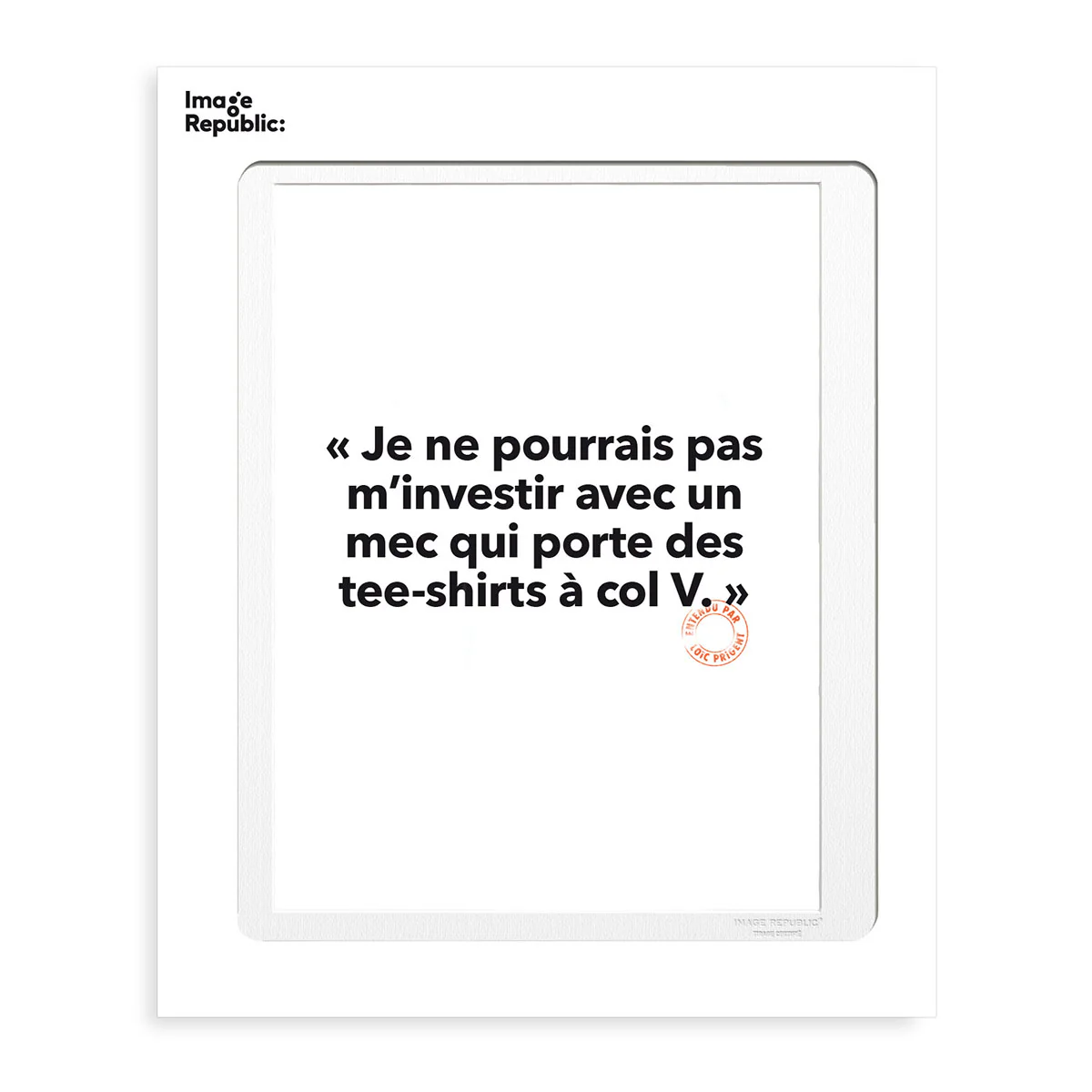 Affiche Loic Prigent Je Ne Pourrais - 30 x 40 cm