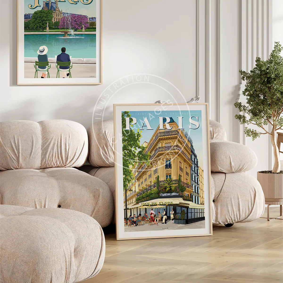 Affiche Paris - Café de Flore - Image 2