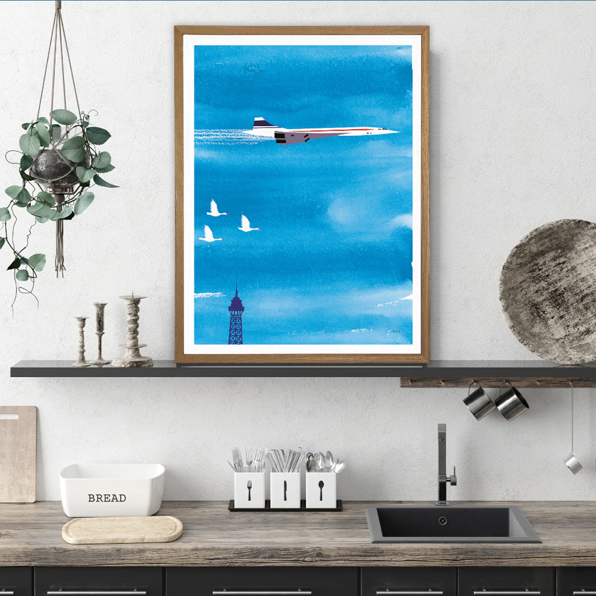 Affiche Paris Concorde - Why LA Pourquoi Paris - 22 x 22 cm - Image 2