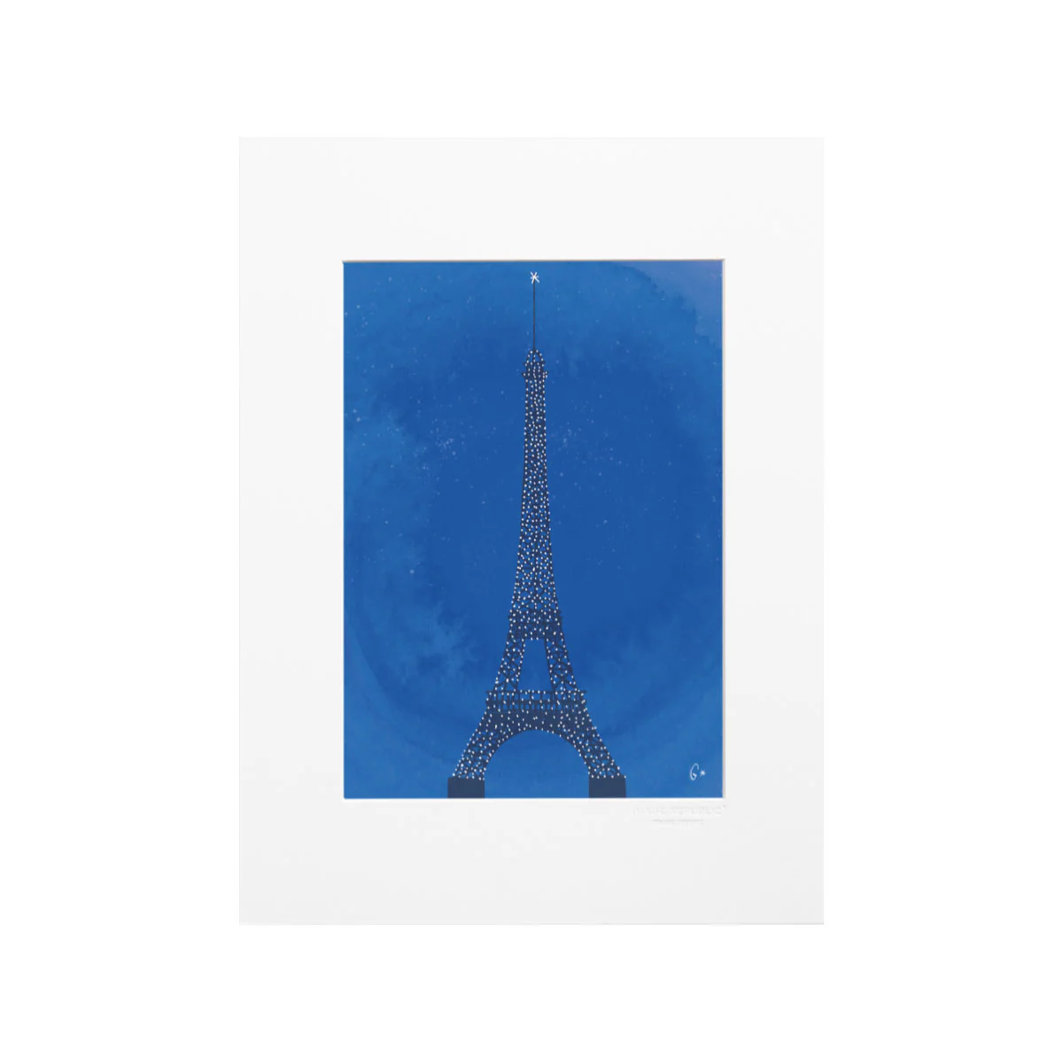 Affiche Paris Tour Eiffel WLPP - 22 x 22 cm