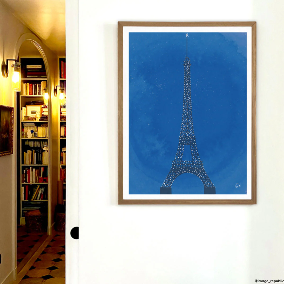 Affiche Paris Tour Eiffel WLPP - 22 x 22 cm - Image 2