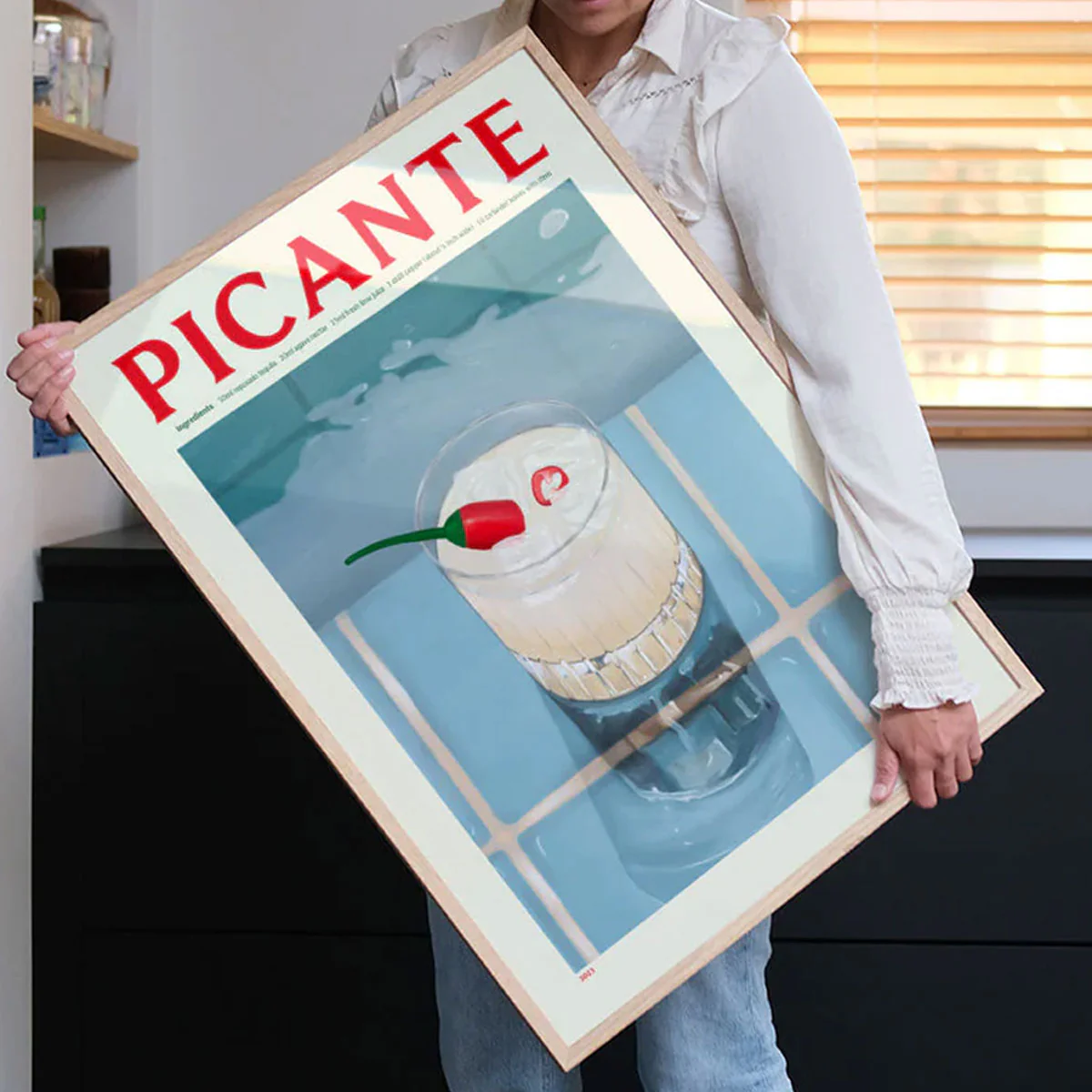 Affiche Cocktail Picante - Elin PK - 30 x 40 cm - Image 3