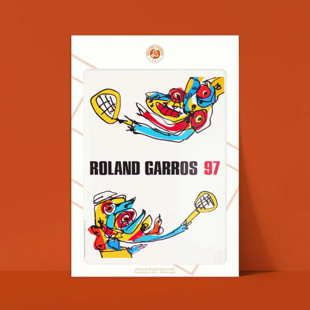 Affiche Roland-Garros 1997 - Antonio Saura - 30 x 40 cm - Image 2