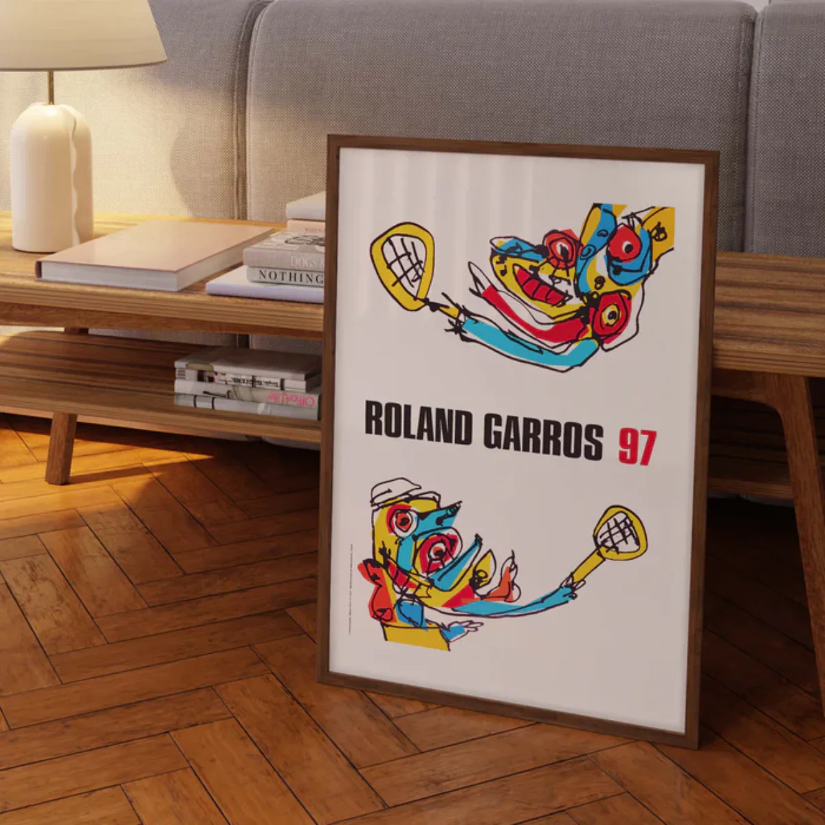Affiche Roland-Garros 1997 - Antonio Saura - 30 x 40 cm - Image 4