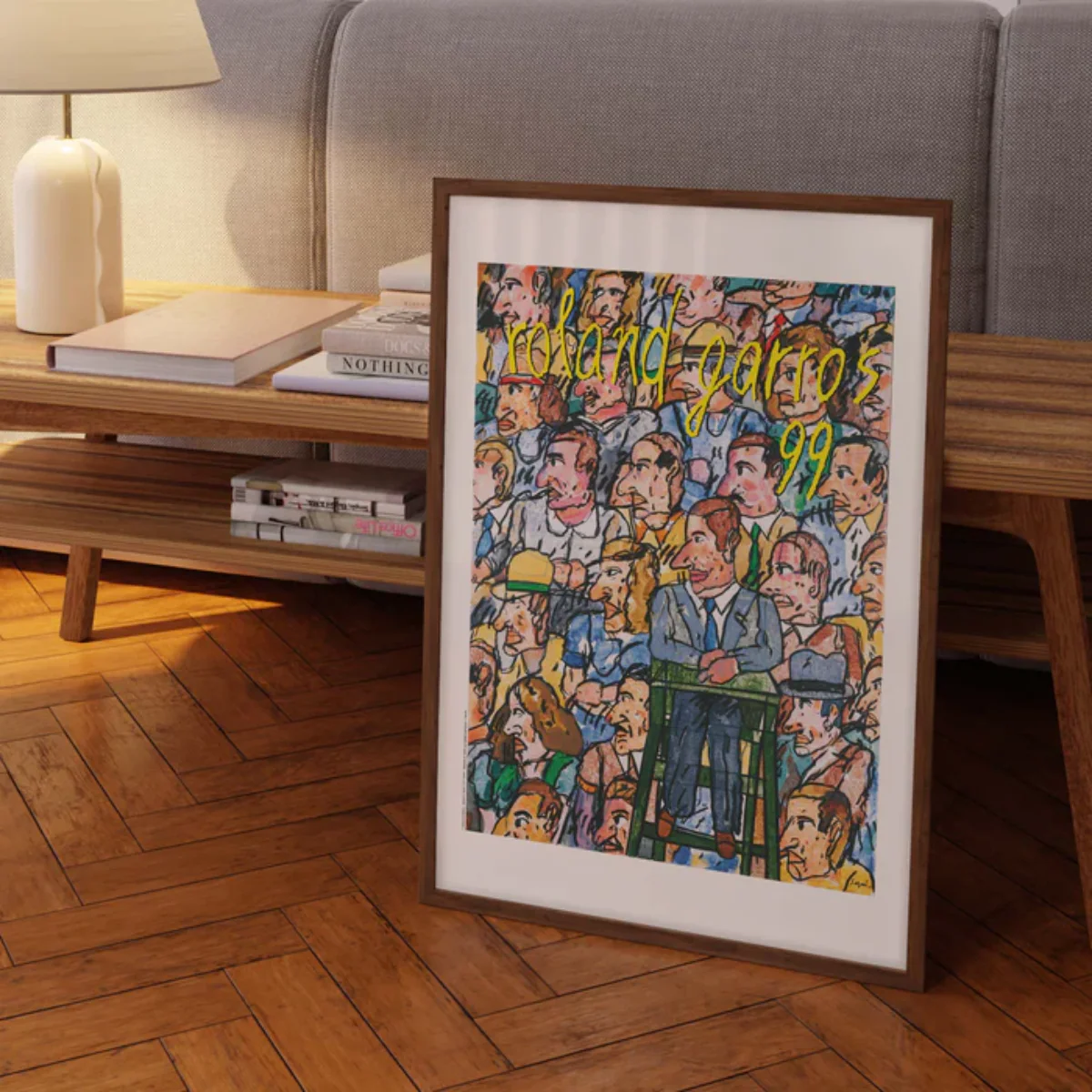 Affiche Roland-Garros 1999 - Antonio Segui - 30 x 40 cm - Image 3