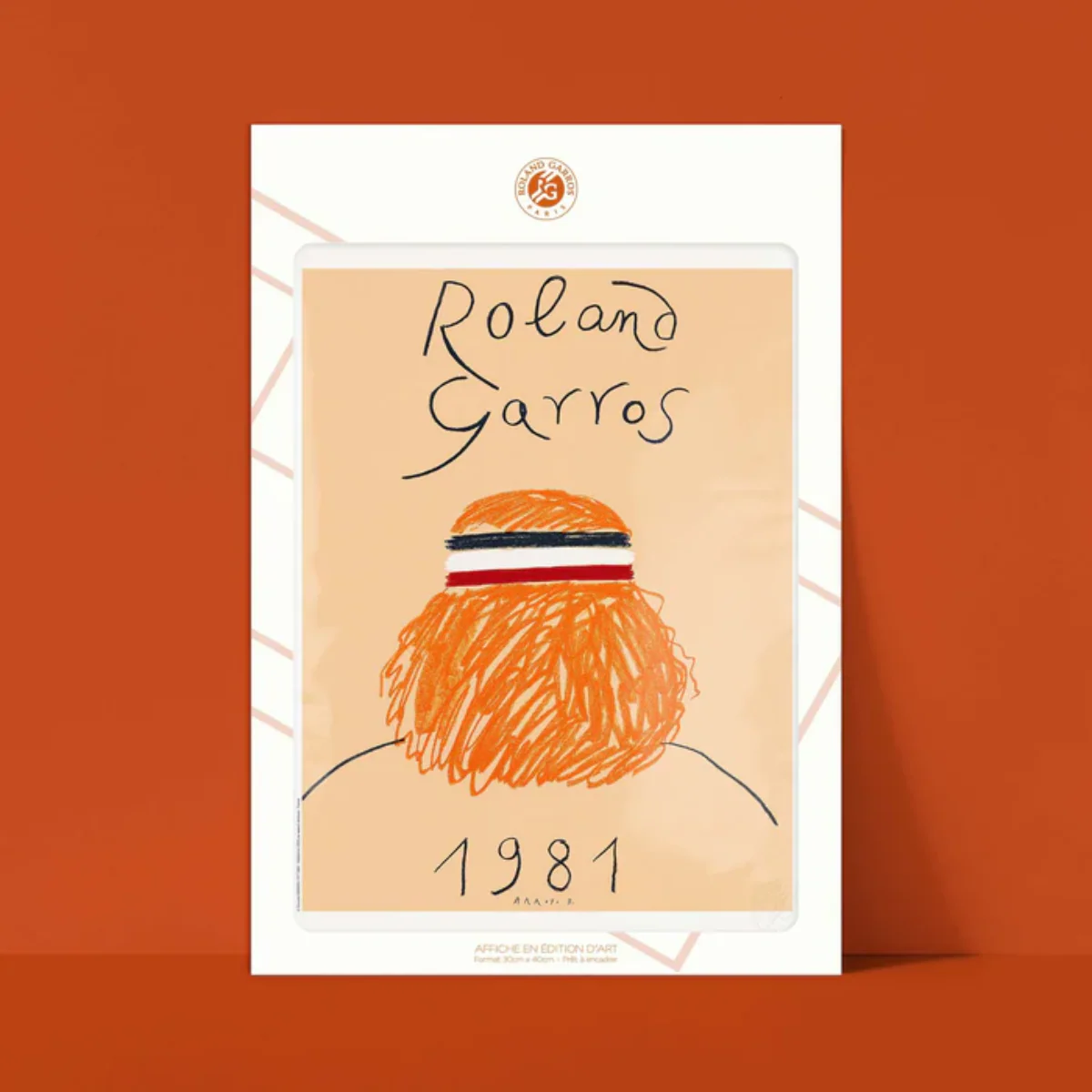 Affiche Roland-Garros 1981 - Eduardo Arroyo - 30 x 40 cm - Image 2