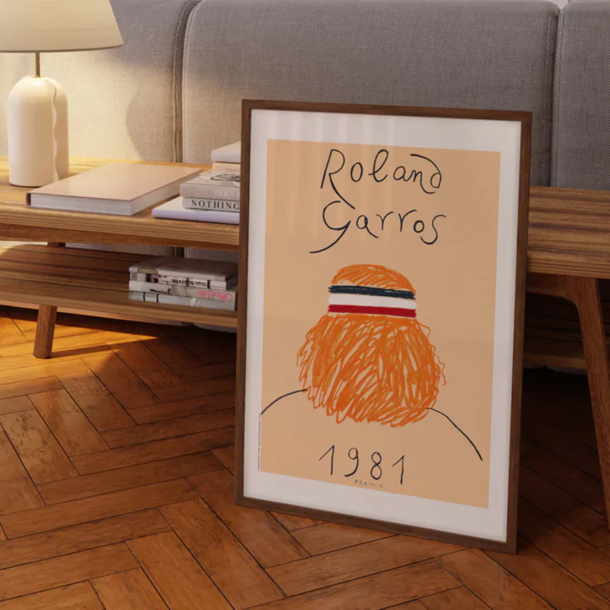 Affiche Roland-Garros 1981 - Eduardo Arroyo - 30 x 40 cm - Image 4