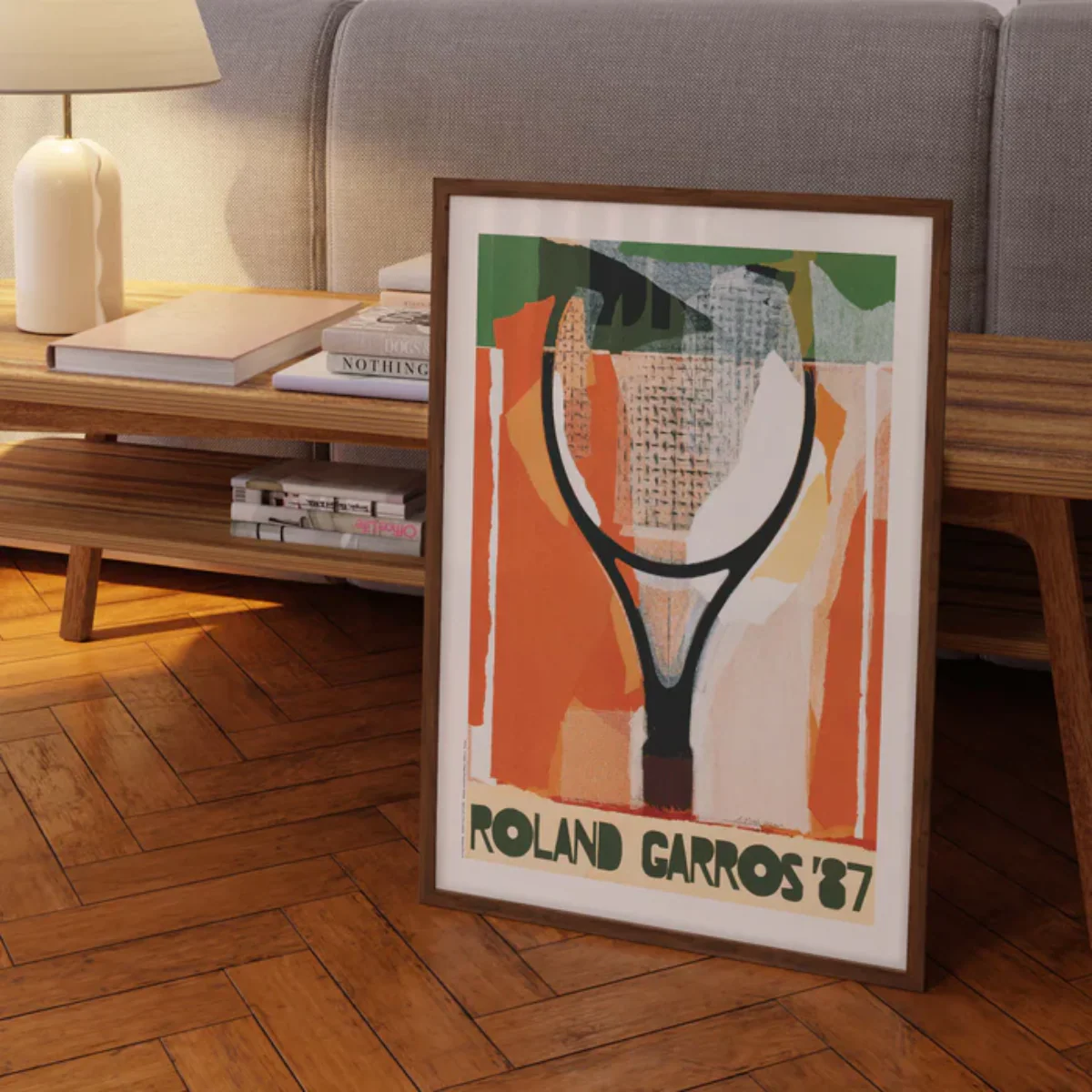 Affiche Roland-Garros 1987 - Gérard Titus-Carmel - 30 x 40 cm - Image 3