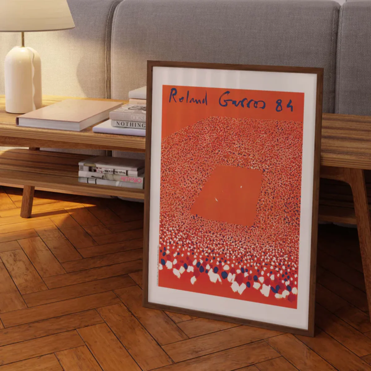 Affiche Roland-Garros 1984 - Gilles Aillaud - 30 x 40 cm - Image 3