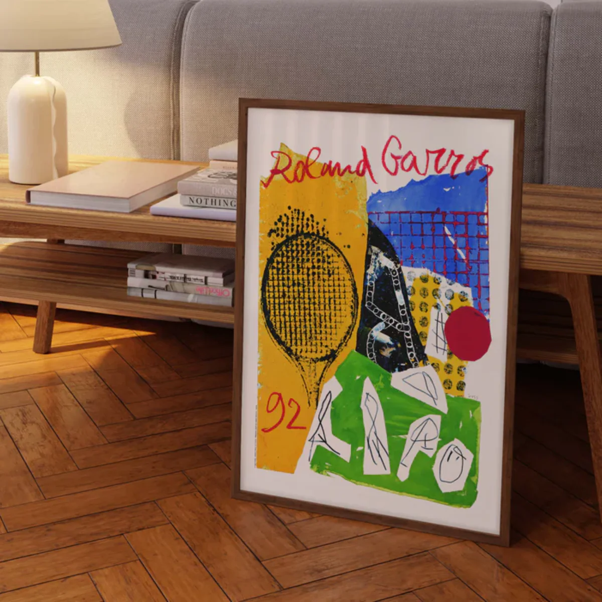 Affiche Roland-Garros 1992 - Jan Voss - 30 x 40 cm - Image 3