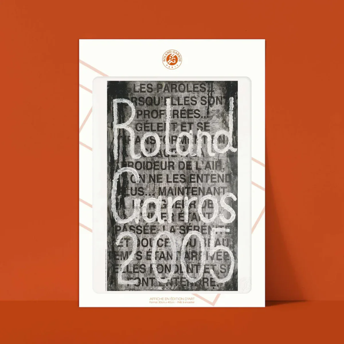 Affiche Roland-Garros 2005 - Jaume Plensa - 30 x 40 cm - Image 2