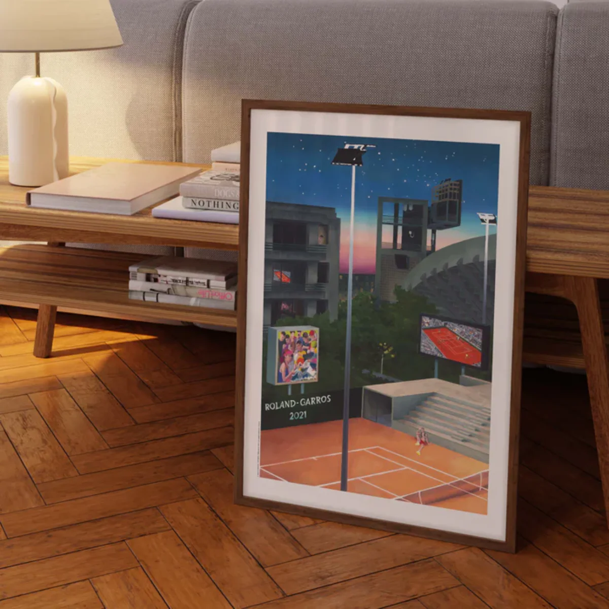 Affiche Roland-Garros 2021 - Jean Claracq - 30 x 40 cm - Image 3