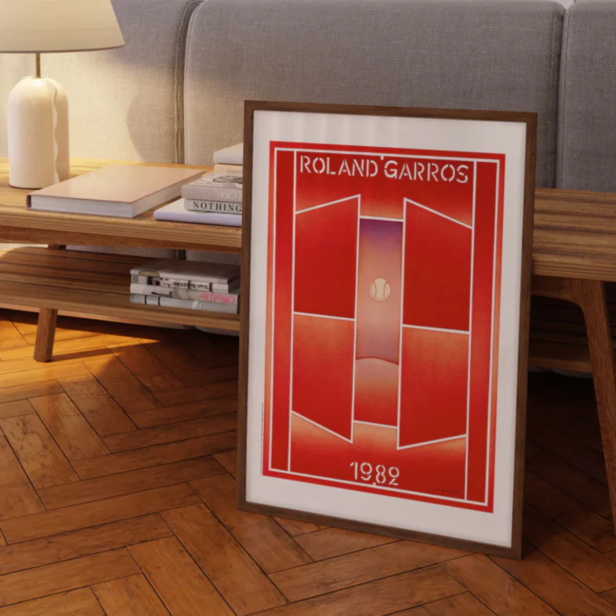 Affiche Roland-Garros 1982 - Jean-Michel Folon - 30 x 40 cm - Image 3