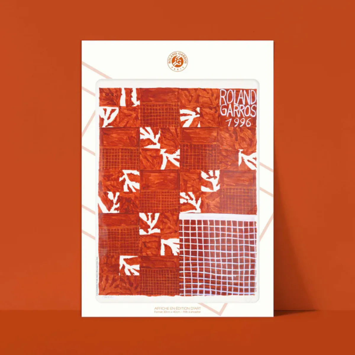 Affiche Roland-Garros 1996 - Jean-Michel Meurice - 30 x 40 cm - Image 2