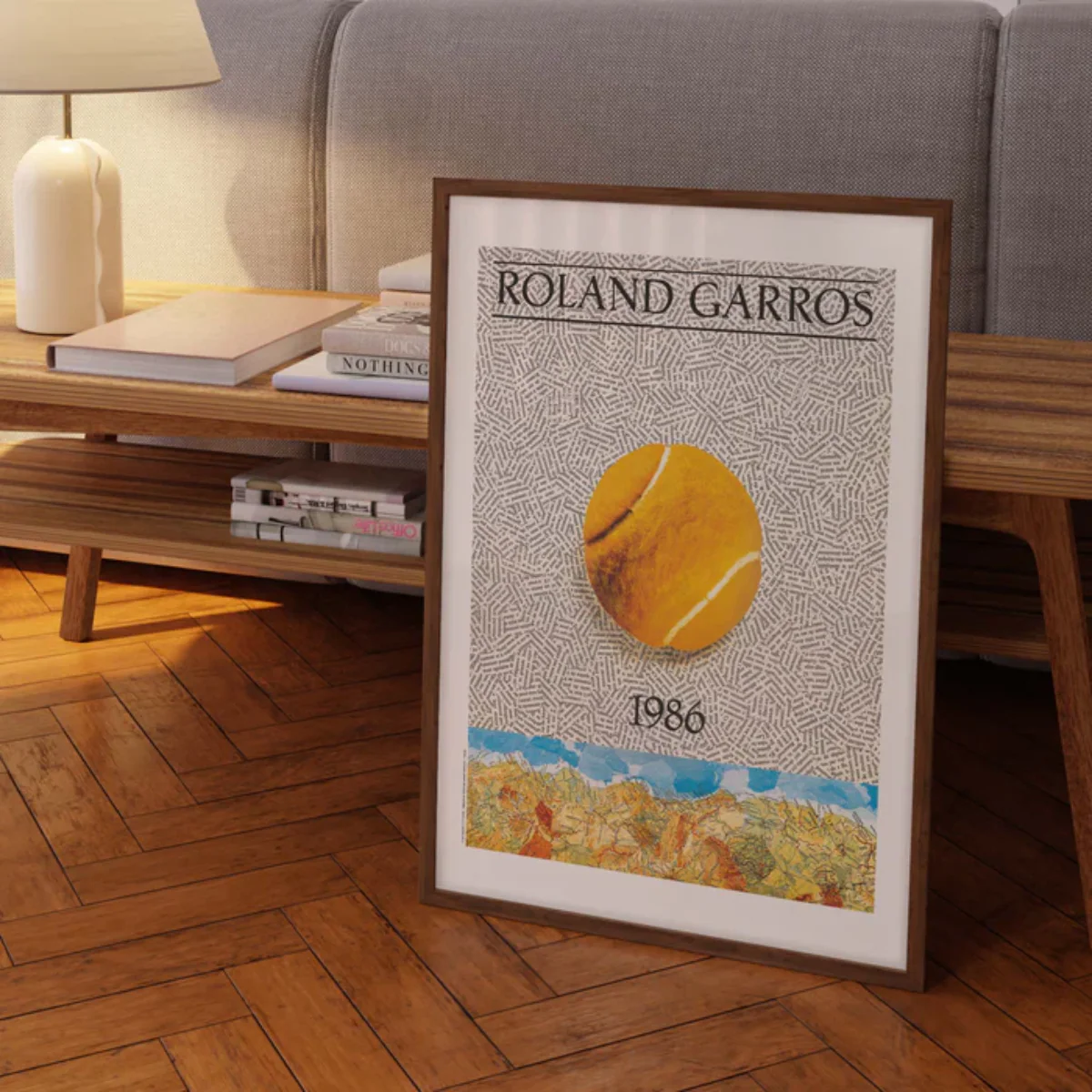 Affiche Roland-Garros 1986 - Jiri Kolar - 30 x 40 cm - Image 4