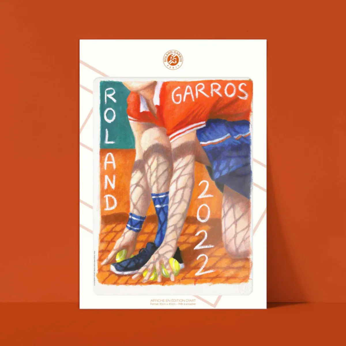 Affiche Roland-Garros 2022 - Louise Sartor - 30 x 40 cm - Image 2