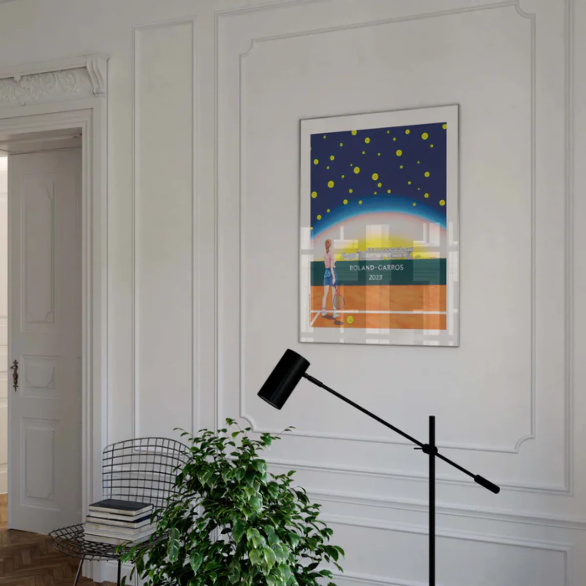 Affiche Roland-Garros 2023 - Maxime Verdier - 30 x 40 cm - Image 3