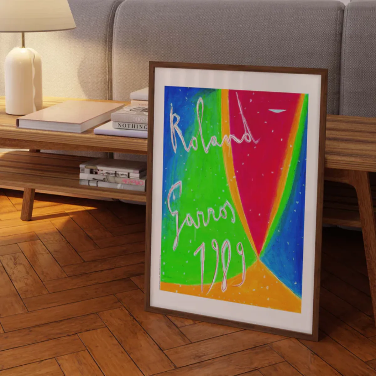 Affiche Roland-Garros 1989 - Nicola De Maria - 30 x 40 cm - Image 3