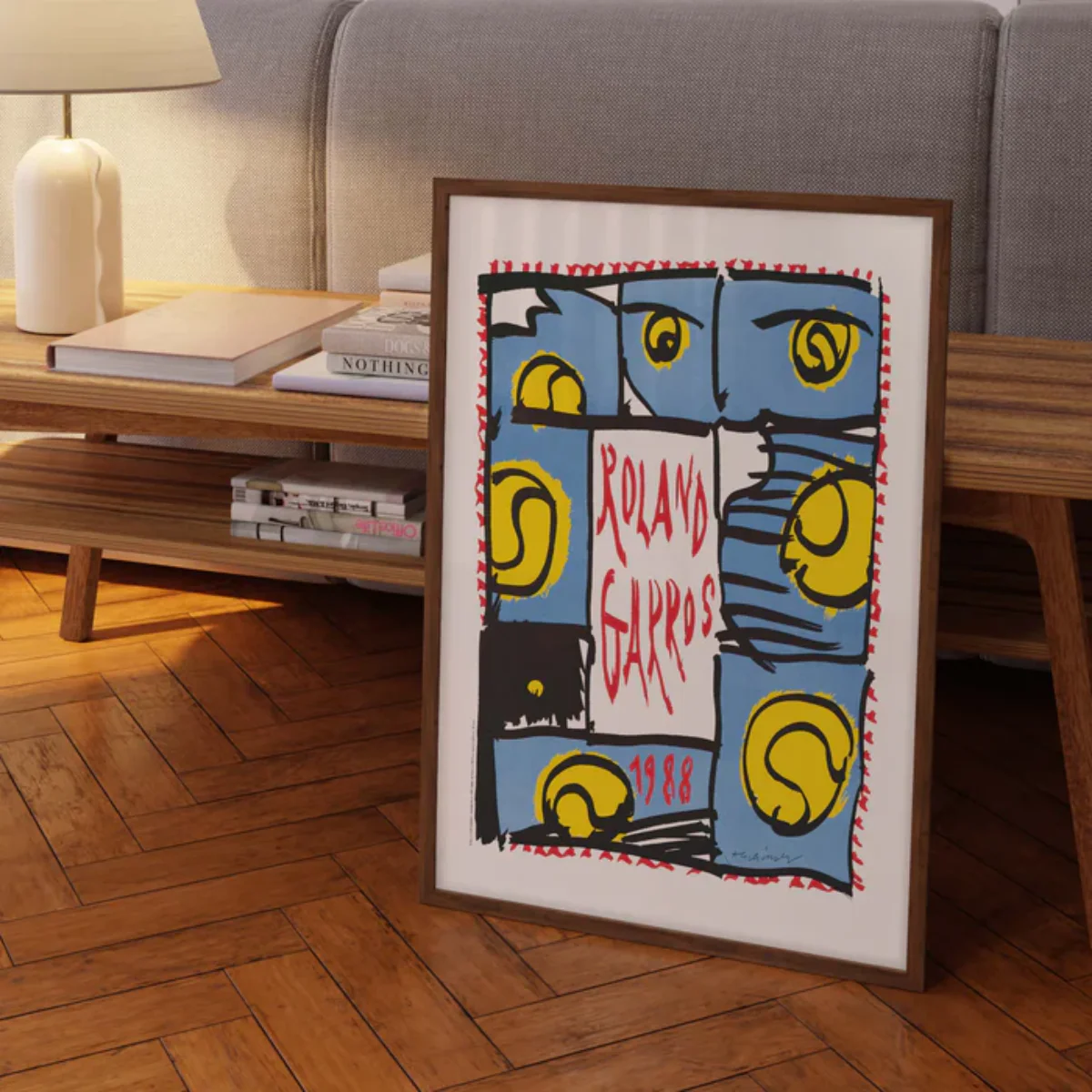 Affiche Roland-Garros 1988 - Pierre Alechinsky - 30 x 40 cm - Image 4