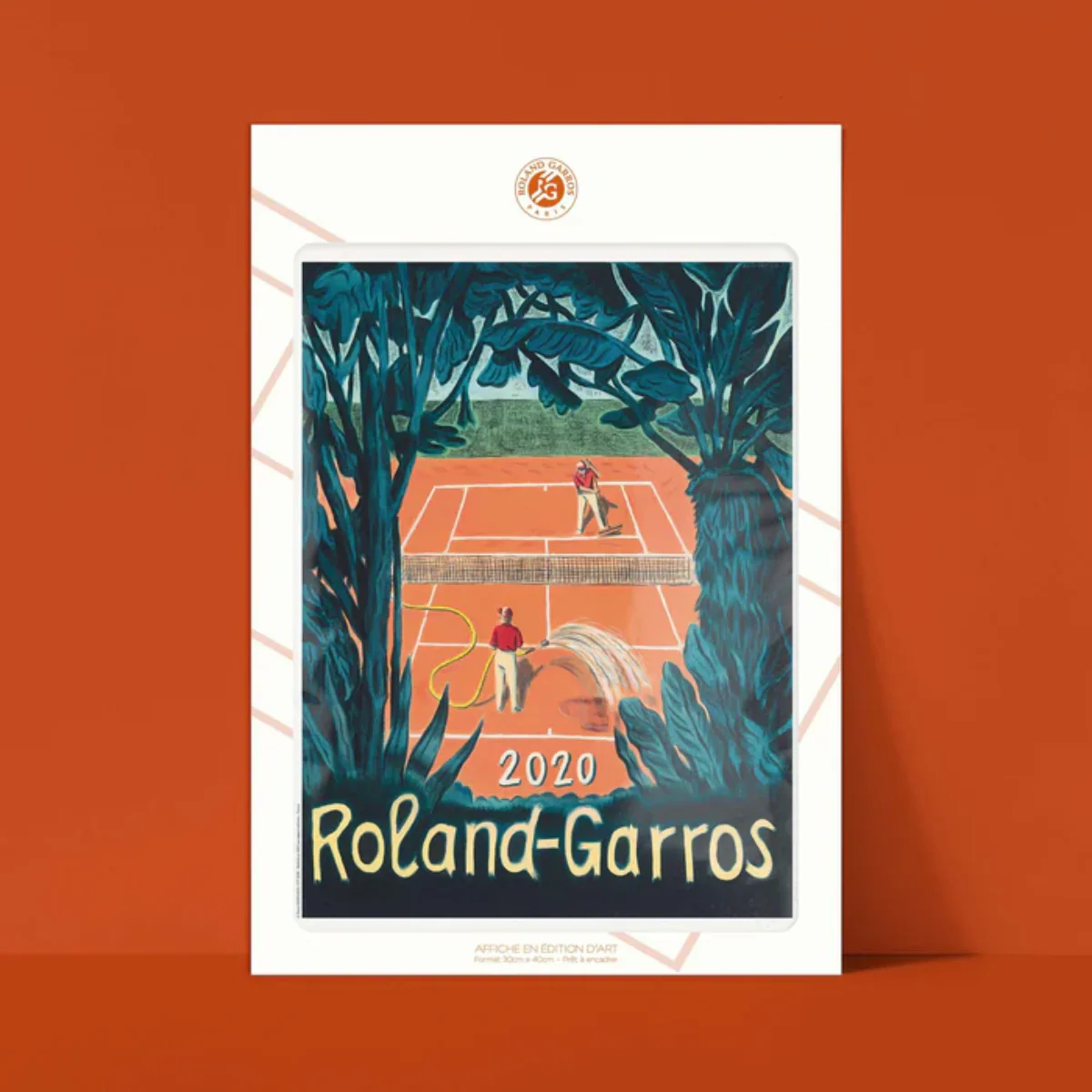 Affiche Roland-Garros 2020 - Pierre Seinturier - 30 x 40 cm - Image 2