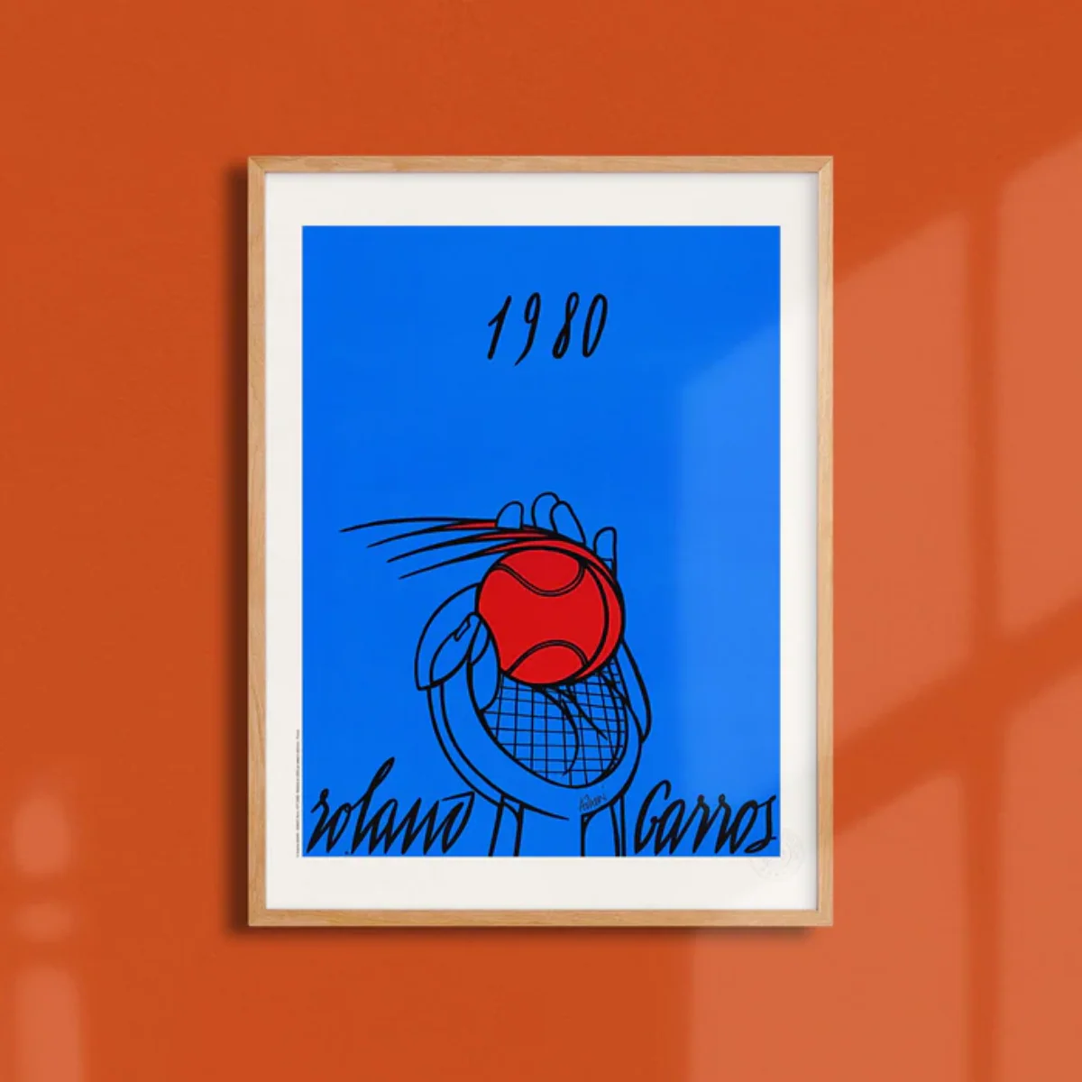 Affiche Roland-Garros 1980 - Valerio Adami - 30 x 40 cm - Image 2