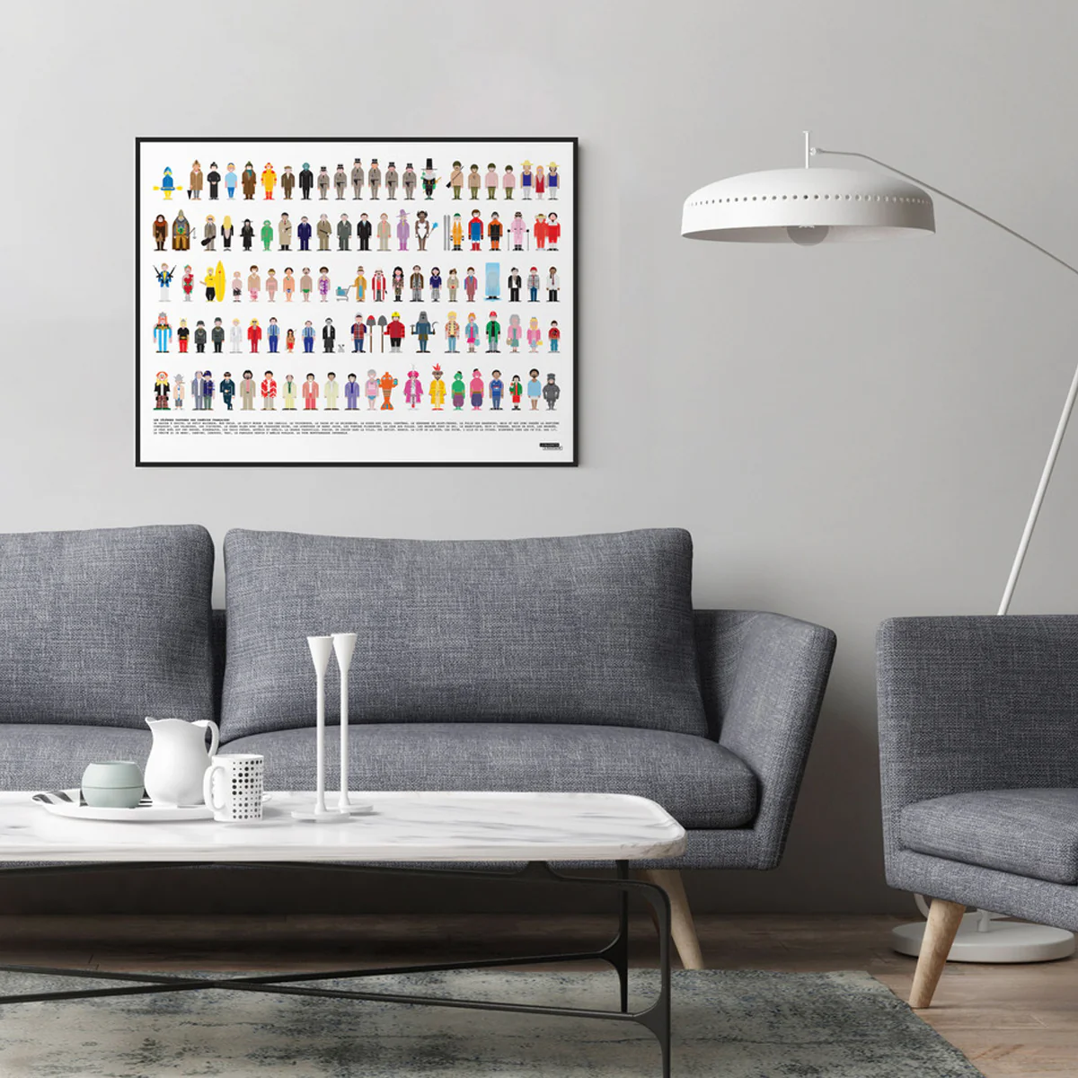 Affiche Vestiaire des Célèbres Films Comiques - 50 x 70 cm - Image 2