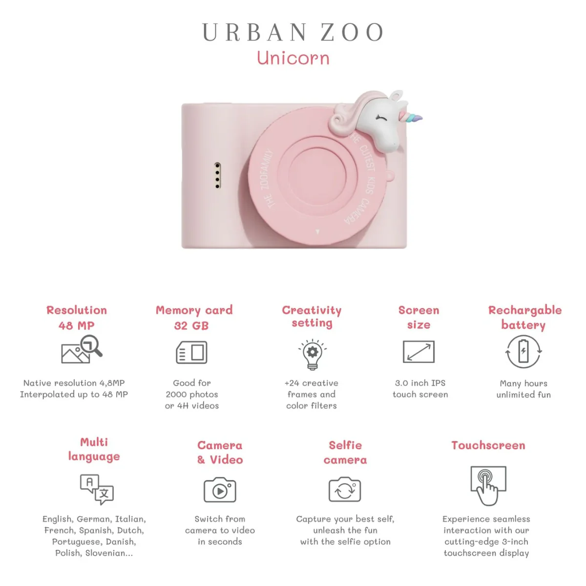 Appareil photo Urban Zoo - Licorne - Image 9