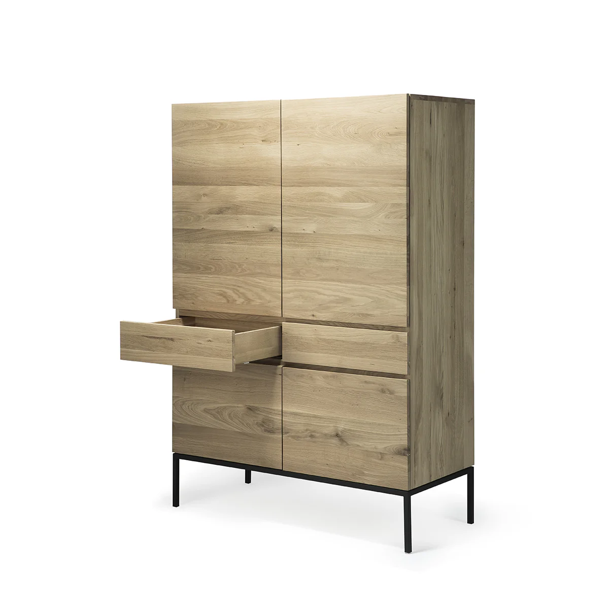 Armoire Ligna en chêne noir - 4 Portes, 2 Tiroirs - Image 3