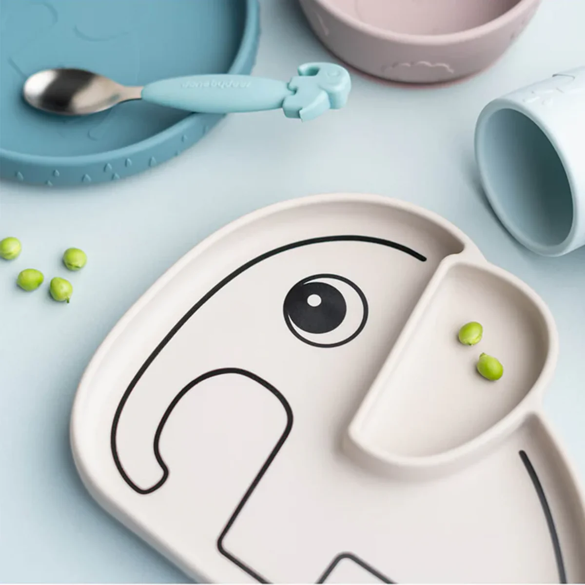 Assiette en silicone - Éléphant - Image 3