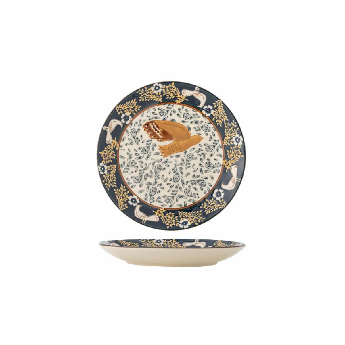 Assiette Hezha Grès - Bleu - Image 4