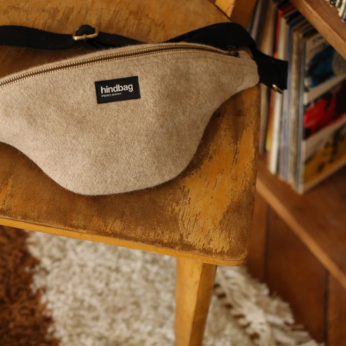 Banane Olivia en laine - Beige - Image 4