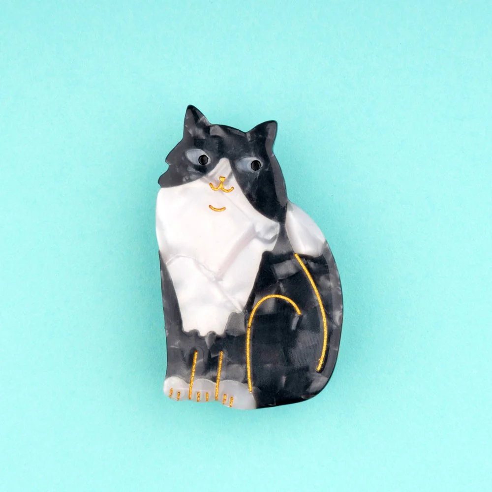 Barrette - Chat Noir & Blanc - Image 2