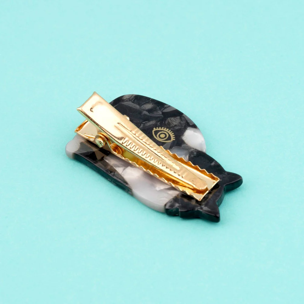 Barrette - Chat Noir & Blanc - Image 3
