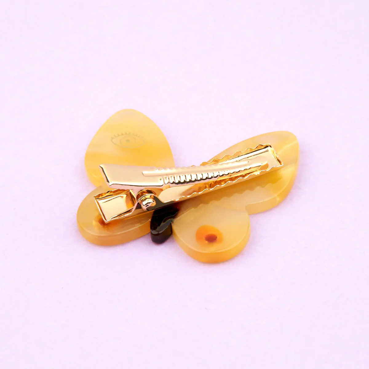 Barrette Papillon - Jaune - Image 4