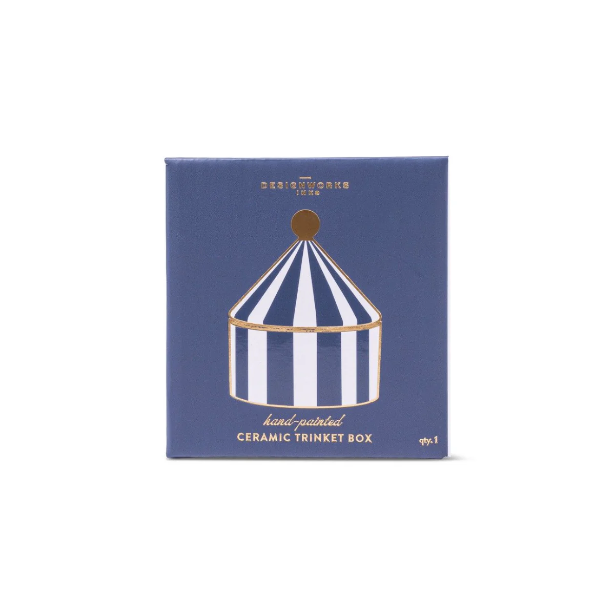 Boîte à bijoux Céramique Navy Stripe