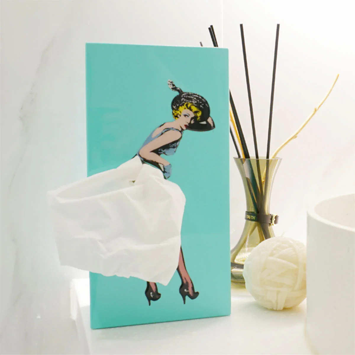 Boîte à mouchoirs - Tissue Up Girl - Mint - Image 2