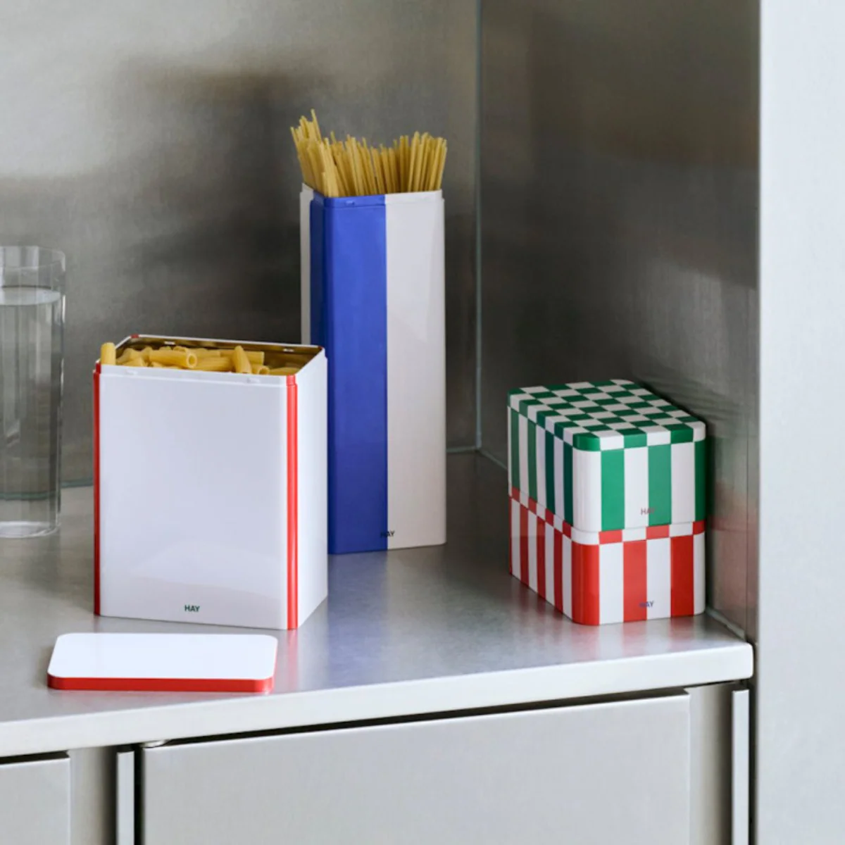 Boîte Tin L - Rouge et Blanc - Image 3