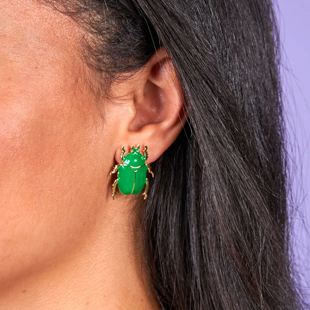 Boucles D'Oreilles Scarabée - Image 2