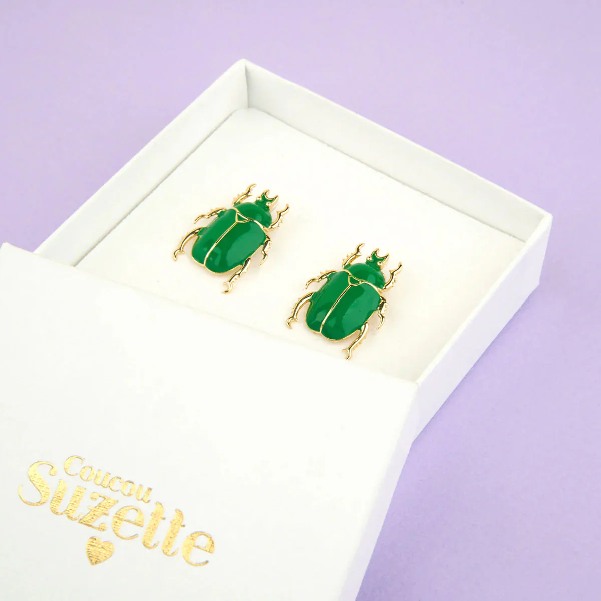 Boucles D'Oreilles Scarabée - Image 5