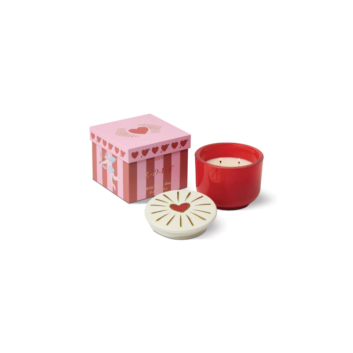 Bougie Charmed Heart Lid - Wild Fig & Rose - Image 3